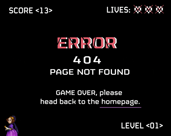 Error, 404 page not found